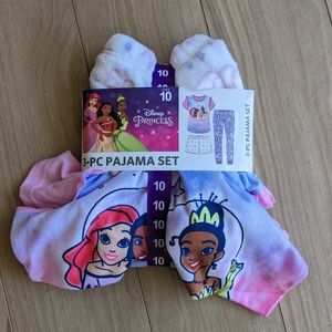 Disney Princess 3-Piece Pajama Set Size 10 NEW
